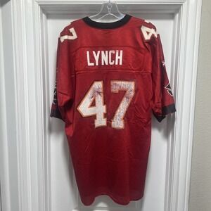 Vintage‎ John Lynch #47 Tampa Bay Buccaneers NFL Reebok Jersey Men's Size LARGE